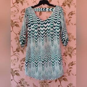 Charlotte Russe Geometric Print Blouse